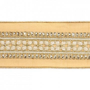 Новогоднее украшение "Лента ЖЕМЧУГ/ДРАГОЦЕННОСТЬ" 25015